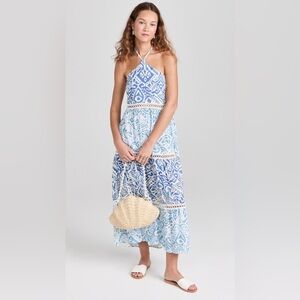 Palmacea Capela Maxi Dress in Laguna Size L